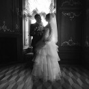 черно белое свадебное фото